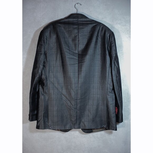 Earvin Magic Johnson Signature Mens Gray Blazer Suit Jacket Sport Coat Lined 48R - Picture 2 of 13